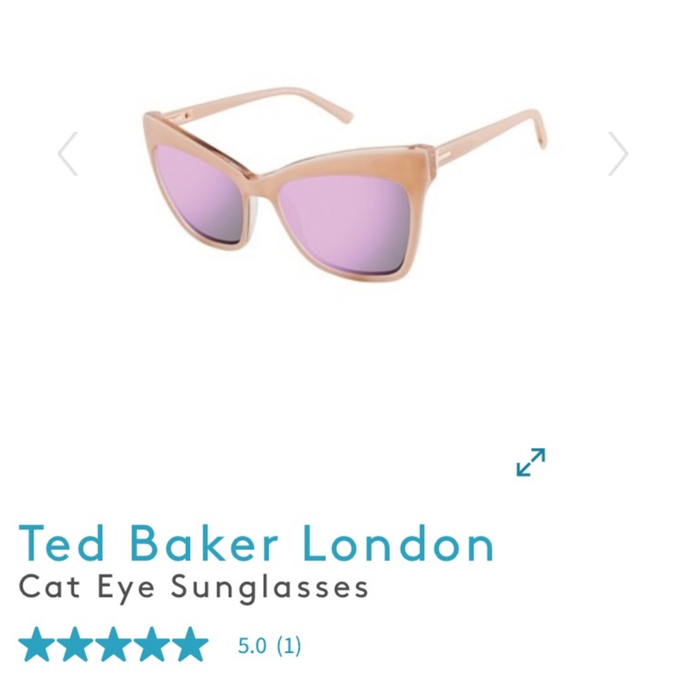 Ted Baker Cat Eye Sunglasses in rose/peach.